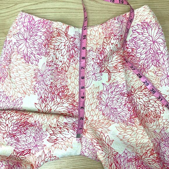 Sigrid Olsen 2 Piece Linen Blend Pantsuit Gold Red Button Up Size Medium 8 - Picture 16 of 16